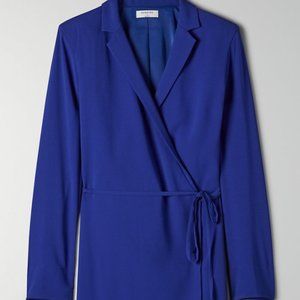 Babaton Raine Dress Satin wrap mini dress